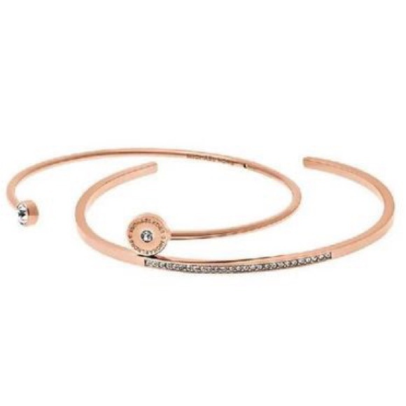Michael Kors Ladies 2 Bracelet Set MKJ4823791 Rose Gold. - Picture 2 of 2